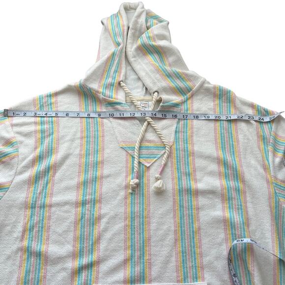 Bloom + Pop Striped Bohemian Hoodie Women Size XL - Picture 11 of 12